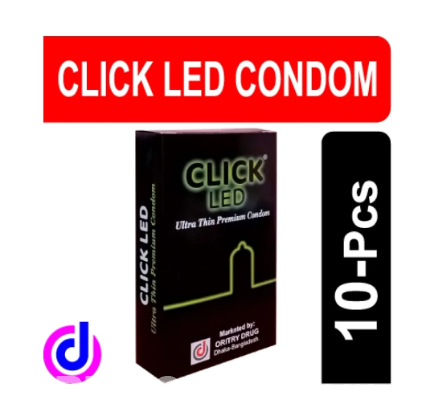 Click led Ultra thin premium condom for Men  10*1=10pcs Box